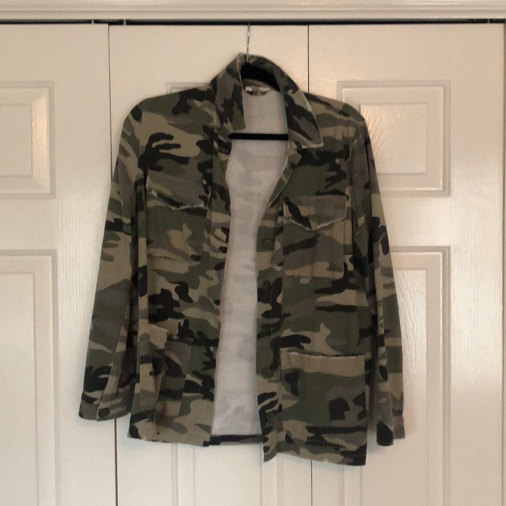 Distressed Camo Jacket
